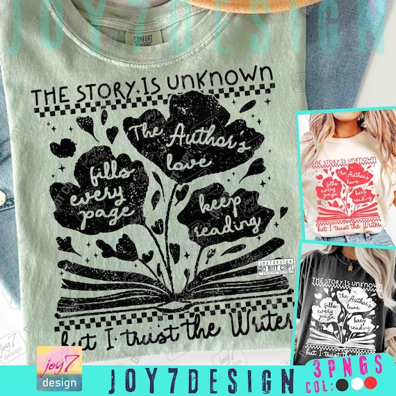 The Story Is Unknown But I Trust The Writer PNG Retro Christian Faith Religious Png Fopral Bible verse Png Jesus Prayer Checker Png ORIGINAL