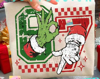 Six Seven 6 7 Christmas PNG Trendy Christmas Meme Viral Digital design Checkered Xmas Humour ORIGINAL