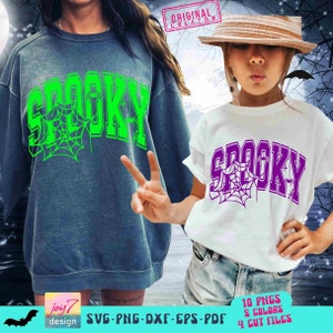 PNG SVG de la universidad espeluznante, ambiente de Halloween de moda, Svg, vibraciones espeluznantes, Svg, otoño divertido, universidad, espeluznante, sublimación, retro, Halloween, archivo de corte original