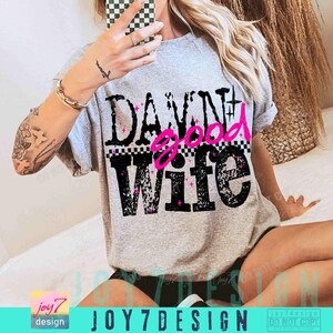 Damn Good Wife PNG Funny Wife Png Sassy Wife Png Retro Checkered Snarky Wife shirt design Funny Wife's Gift Png Trendy Wife Quote ORIGINAL image 6