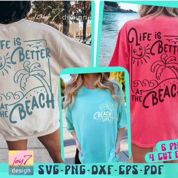Life Is Better At The Beach SVG PNG Beach Life Svg Beach vibes Svg Trendy summer Svg Vacay Mode Svg Summer Shirt Svg Retro Summer Sublimatio