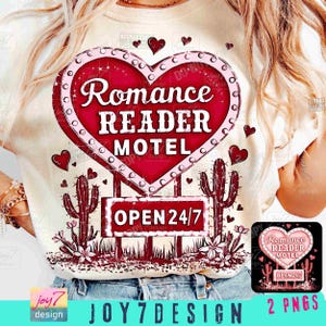 Lecteurs romantiques motel amoureux des livres PNG livre rétro Saint-Valentin Png livresque Png lecteur romanesque Png western Png Booktok vintage tendance PngORIGINAL