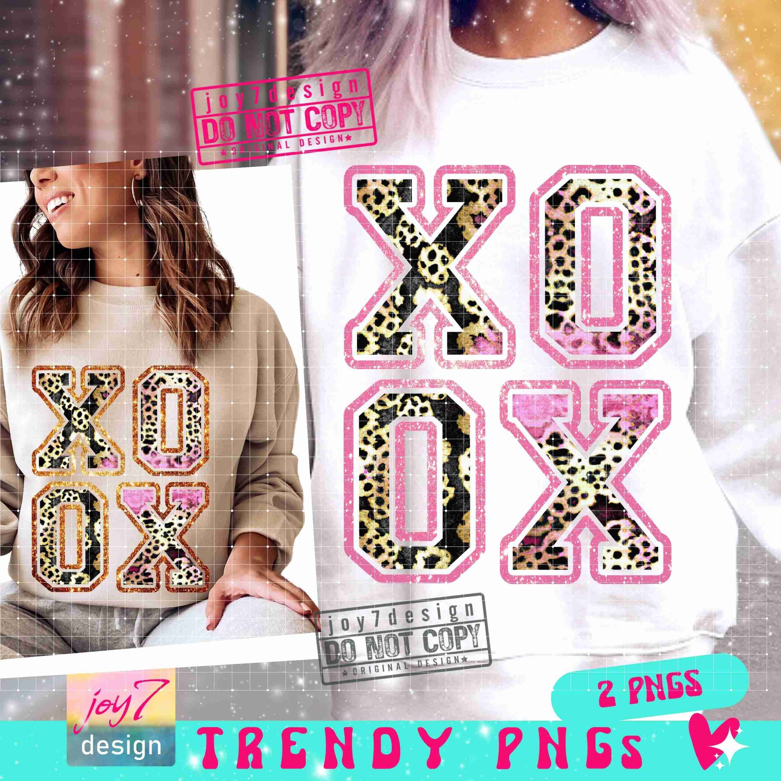 XOXO Faux Sequin Leopard PNG Trendy Vday Glitter Valentines Vibes Png Retro Valentines Png Varsity letters Valentines Sublimation ORIGINAL
