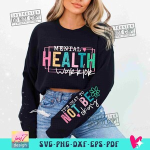 Mental Health Warrior PNG Sleeve Png Affirmations Png Boho self love Its Okay Positive Png Mental health Self Care Png Sublimation ORIGINAL image 4