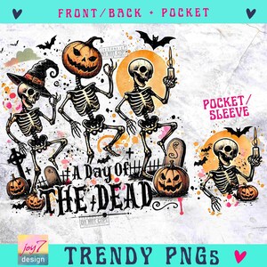 Lustiges tanzendes Skelett PNG, Tag der Toten, Halloween (Digitaler Download) Bild 2