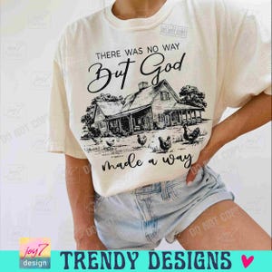 But God PNG Faith shirt Png Bible verse Scripture Png Western Christian Chicken Png Christian Country Retro Religious vintage designORIGINAL image 6