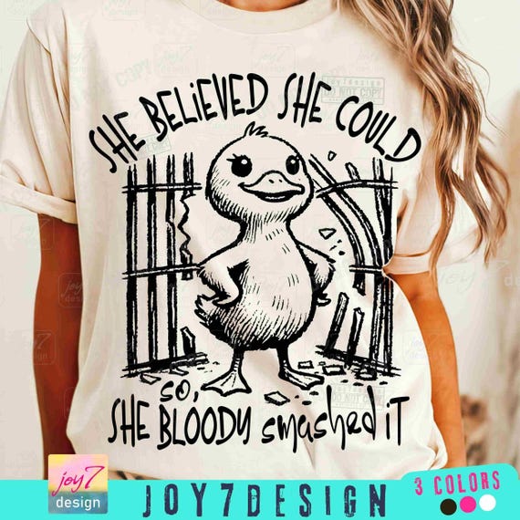 Strong Woman Sarcasm Funny Duck PNG Encouraging Affirmation Funny Duck Sassy Funny Goose  Retro Humorous Funny Womens Quote Trendy ORIGINAL