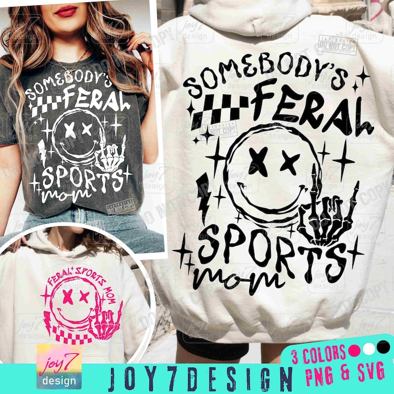 Mamá deportista divertida SVG PNG Mamá deportista Png La mamá salvaje de alguien Svg Mamá deportista divertida Png Mamá deportista Sublimación Mamá deportista Archivo de corte ORIGINAL imagen 1