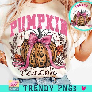 Pumpkin season PNG Pumpkin Cheetah Coquette Fall Shirt Png Pink Fall Pumpkin vibes Trendy Fall Png Autumn Vintage design Funny Fall ORIGINAL