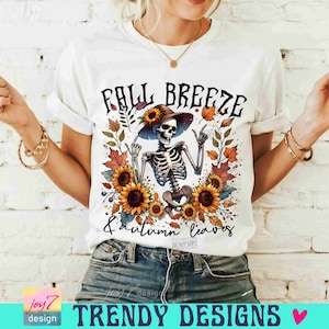 Funny Fall PNG Fall Breeze and autumn leaves Skeleton design Retro Fall Skeleton Png Fall quotes Png Its Fall Yall Retro Fall Png ORIGINAL image 6