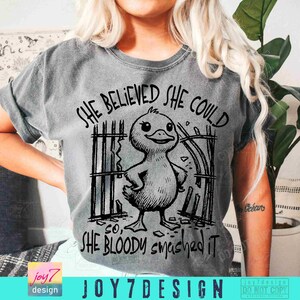 Strong Woman Sarcasm Funny Duck PNG Encouraging Affirmation Funny Duck Sassy Funny Goose Retro Humorous Funny Womens Quote Trendy ORIGINAL image 6