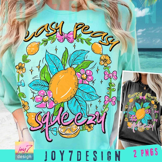 Preppy Lemon Summer Easy Peasy PNG Lemon Coquette Png Preppy Summer Png Girly Summer Funny Girls Vacation Lemon Shirt Png Lemonade ORIGINAL
