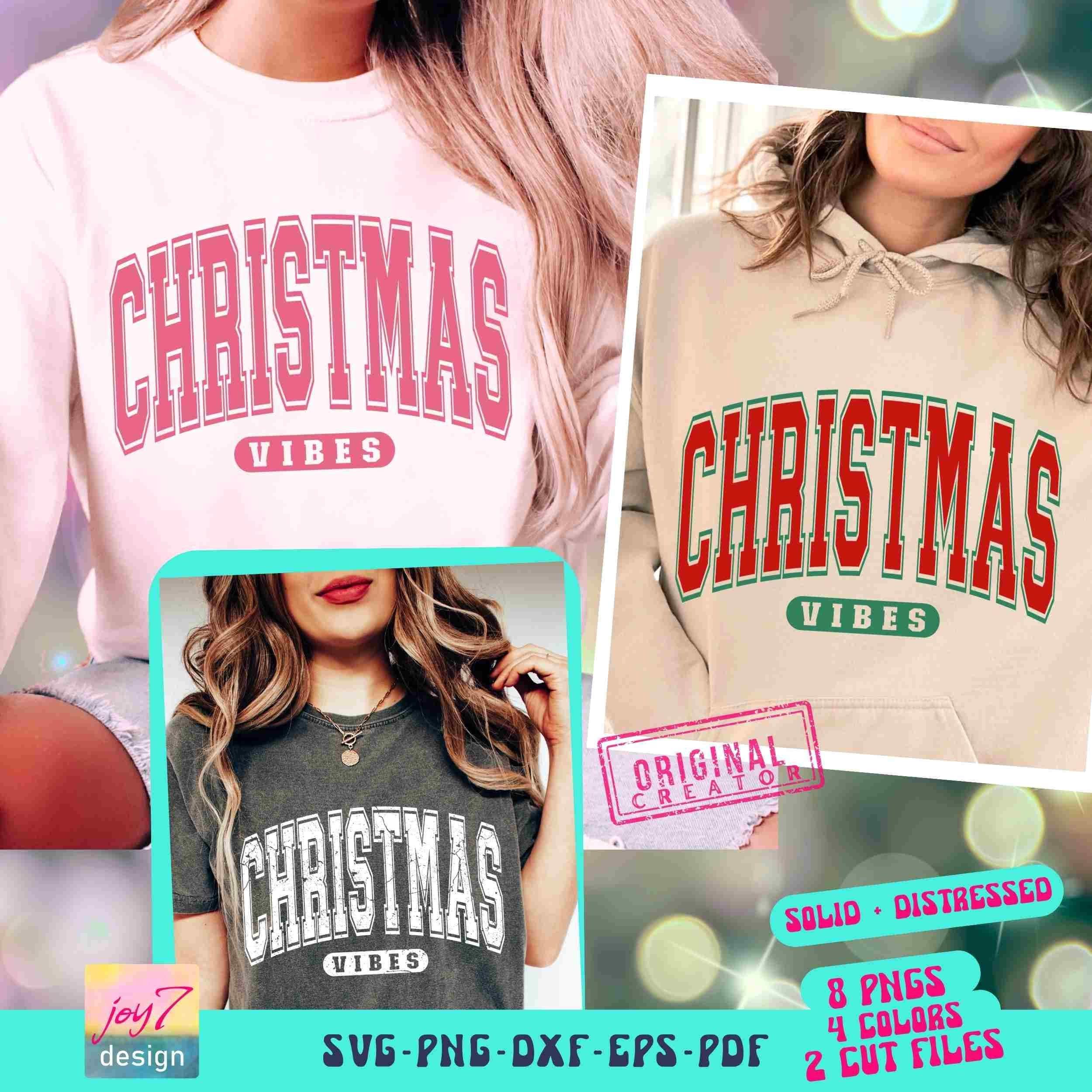 Christmas Vibes SVG Christmas Vibes PNG Merry Christmas Bundle Christmas Svg University Svg CutFile Christmas Retro Png Sublimation Original