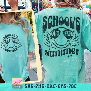 La scuola è finita per l'estate SVG PNG Insegnante Estate Svg Ultimo giorno di scuola Svg Ciao vacanze estive Svg Insegnante Vacanze estive Sublimazione estiva immagine 6