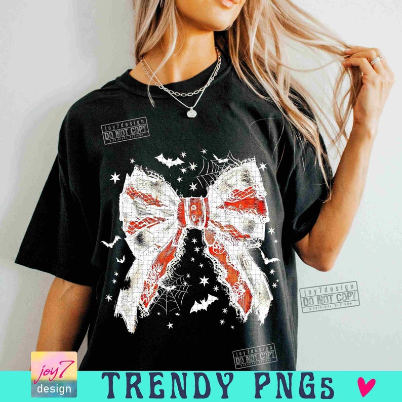 Kokarda na Halloween PNG Kokietka Kokarda Png Kokietka Halloween Png Upiorne wibracje Png Modny Halloween Upiorny Sezon Retro Halloween Koszulka Png ORYGINALNY zdjęcie 4