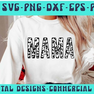 Leopard Mama SVG PNG PDF Dxf Eps, Mom life Svg, Leopard Print Svg, Cheetah Print Svg, Mama leopard png,  Mom Svg, Cheetah mom Svg, Mommy Svg