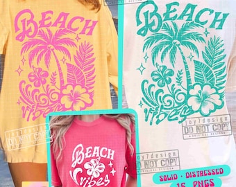 Playa Retro SVG PNG Playa verano Svg Camisa de playa Png Verano tropical Svg Vacaciones de verano Playa Cricut Verano Sublimación ORIGINAL
