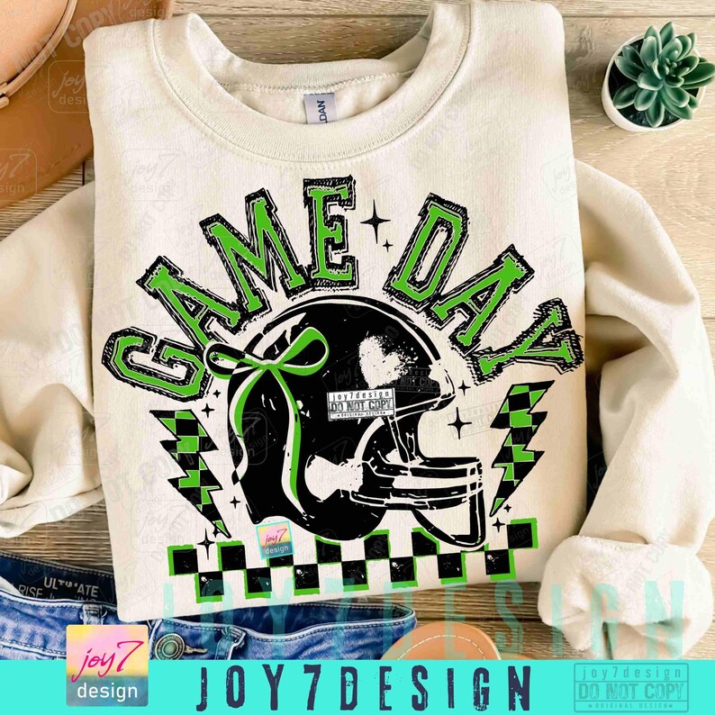 Football Game Day PNG Retro Football shirt Png Retro Checkered Game Day Png Coquette Bow Football design Trendy Football Retro Png ORIGINAL image 5