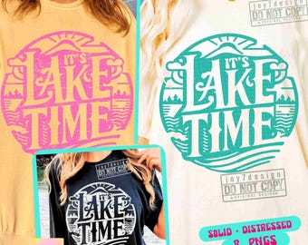Lake Time SVG PNG Retro Summer Lake Svg Trendy Summer Svg Beach shirt Svg Summer Cut File Summer Lake shirt Png Lake Sublimation ORIGINAL