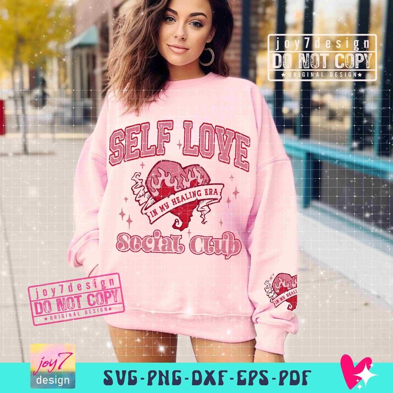 Self Love Social Club SVG PNG Retro Valentine Self Love Club Svg Funny ...