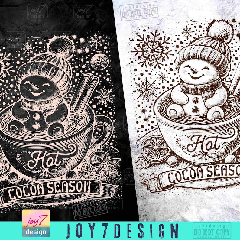 Kerst warme cacao seizoen png schattige sneeuwpop warme cacao vibes schattige winter png retro retro kerst gezellig seizoen vintage trendy xmas origineel afbeelding 2