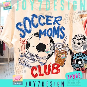 Fußball Moms Club PNG Trendy Game Day Doodle Baller Mutter Shirt ORIGINAL Design Digital
