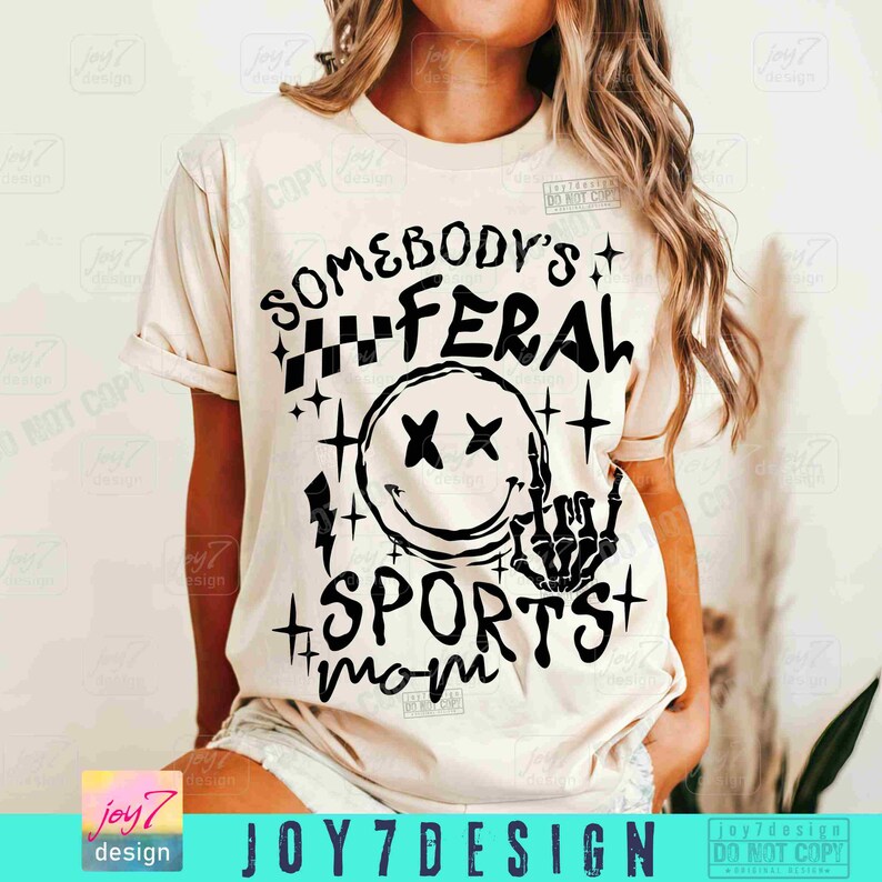 Mamá deportista divertida SVG PNG Mamá deportista Png La mamá salvaje de alguien Svg Mamá deportista divertida Png Mamá deportista Sublimación Mamá deportista Archivo de corte ORIGINAL imagen 5