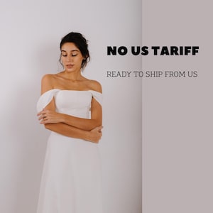 Detachable Crepe Straps Wedding Dress off sleeves — White off shoulder bicep straps attachable — add on wedding satin bridal straps