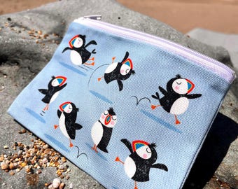 Puffin small zipped purse