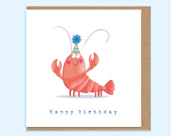 Lobster Birthday card