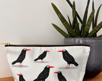 Cornish Chough Washbag