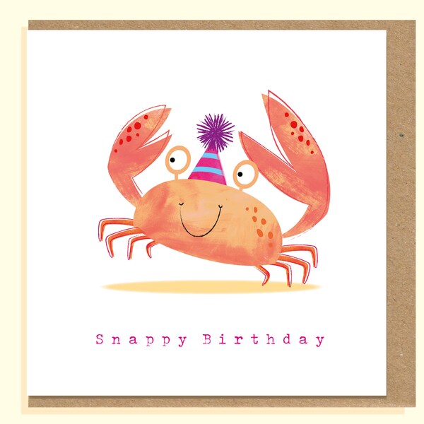 Crab Birthday Etsy