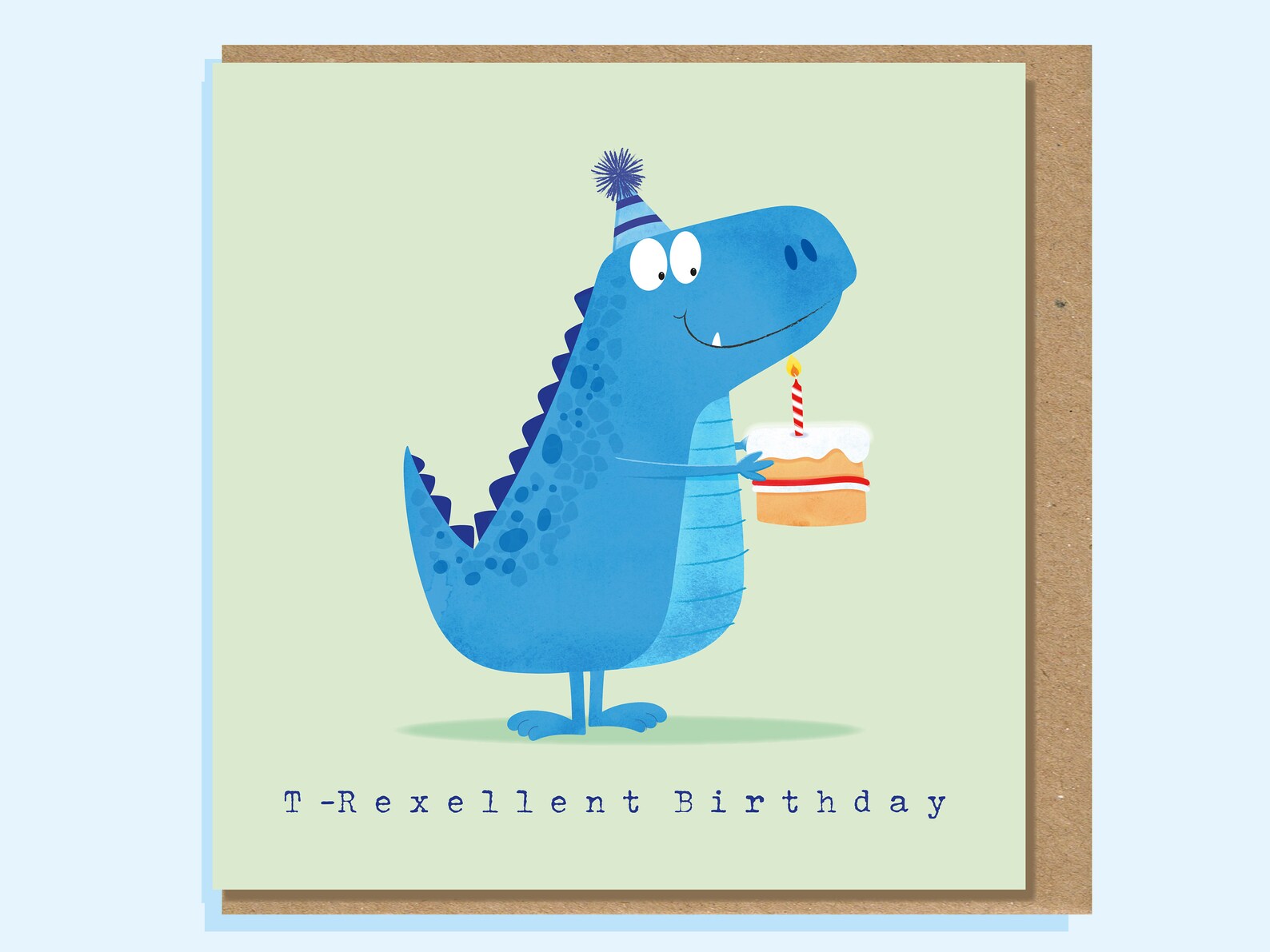 Rexelloent T Rexellent Dinosaur Birthday Card - Etsy