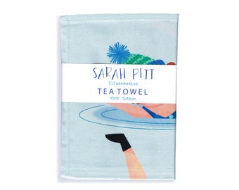 Wild Swimmer Tea Towel