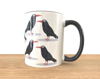 Cornish Chough Ceramic Mug