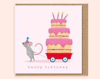 Mouse Birthday card