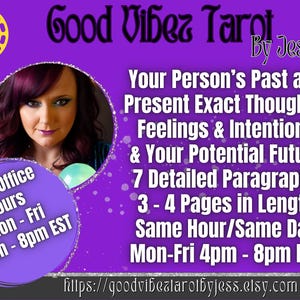 Same Hour Tarot/ Your Partners Exact Thoughts, Feelings and Intentions For You? Past & Present/ 1 Hour Tarot / Same Day Psychic Reading Love