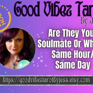 ¿Son tus almas gemelas? / Lectura de tarot en profundidad / Lectura el mismo día / Lectura psíquica del amor / Lectura de tarot a la misma hora / Tarot de llamas gemelas