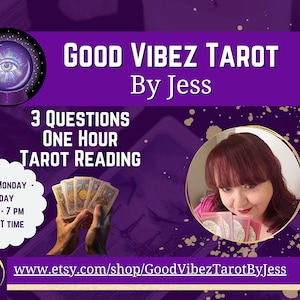 Eine Stunde Tarot / 3 Fragen / Liebe Tarot Same Hour / Eine Stunde Lesen / 1 Stunde Tarot / Beruf Buchhaltung / Psychic Reading