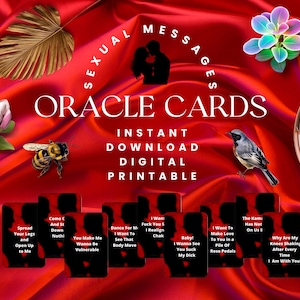 Sexy Botschaften von Deiner Person Orakel Deck/ 18+ Botschaften Orakel/ Printable Tarot Deck/ Digitale Tarot Karte/ Sexy Tarot/ Digital Download