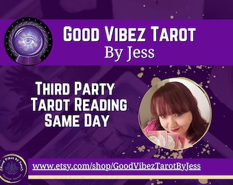 Lectura de terceros / Lectura de cartas del tarot / Lectura de tarot el mismo día / Lectura psíquica del amor de 1 hora