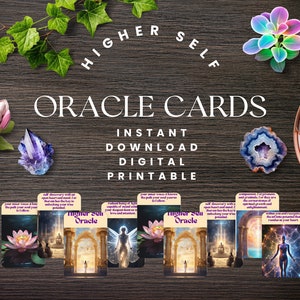 Digital Download | Printable Oracle Deck | Higher-Self Message Cards | Printable Oracle Cards | Messages From Universe | Spiritual Gift