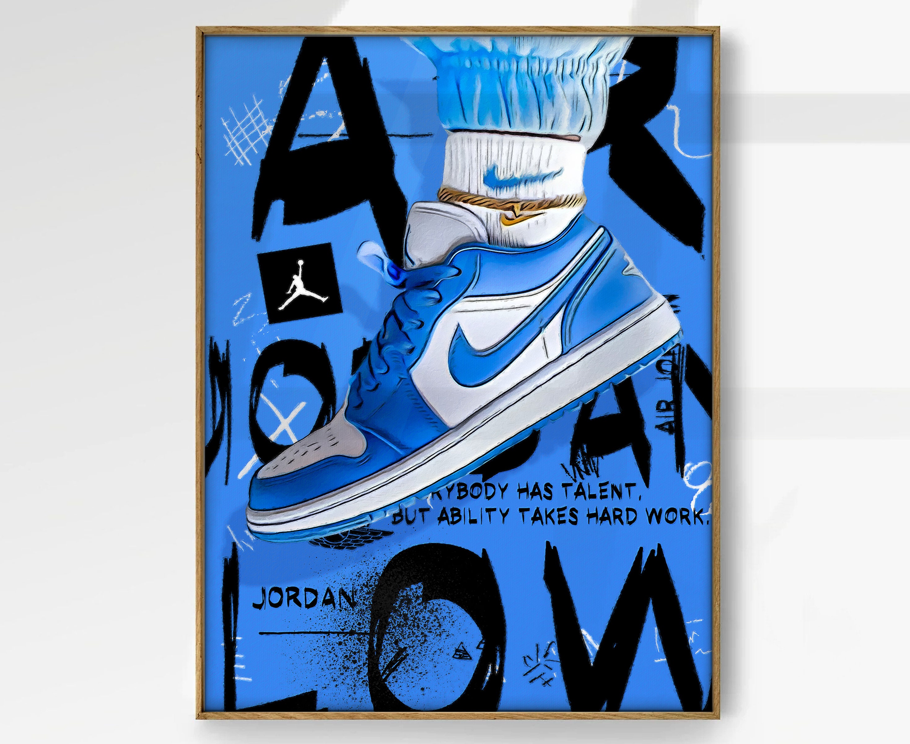 Jordan Sneaker Art Print Nike Art Jordan Poster Sneaker - Etsy