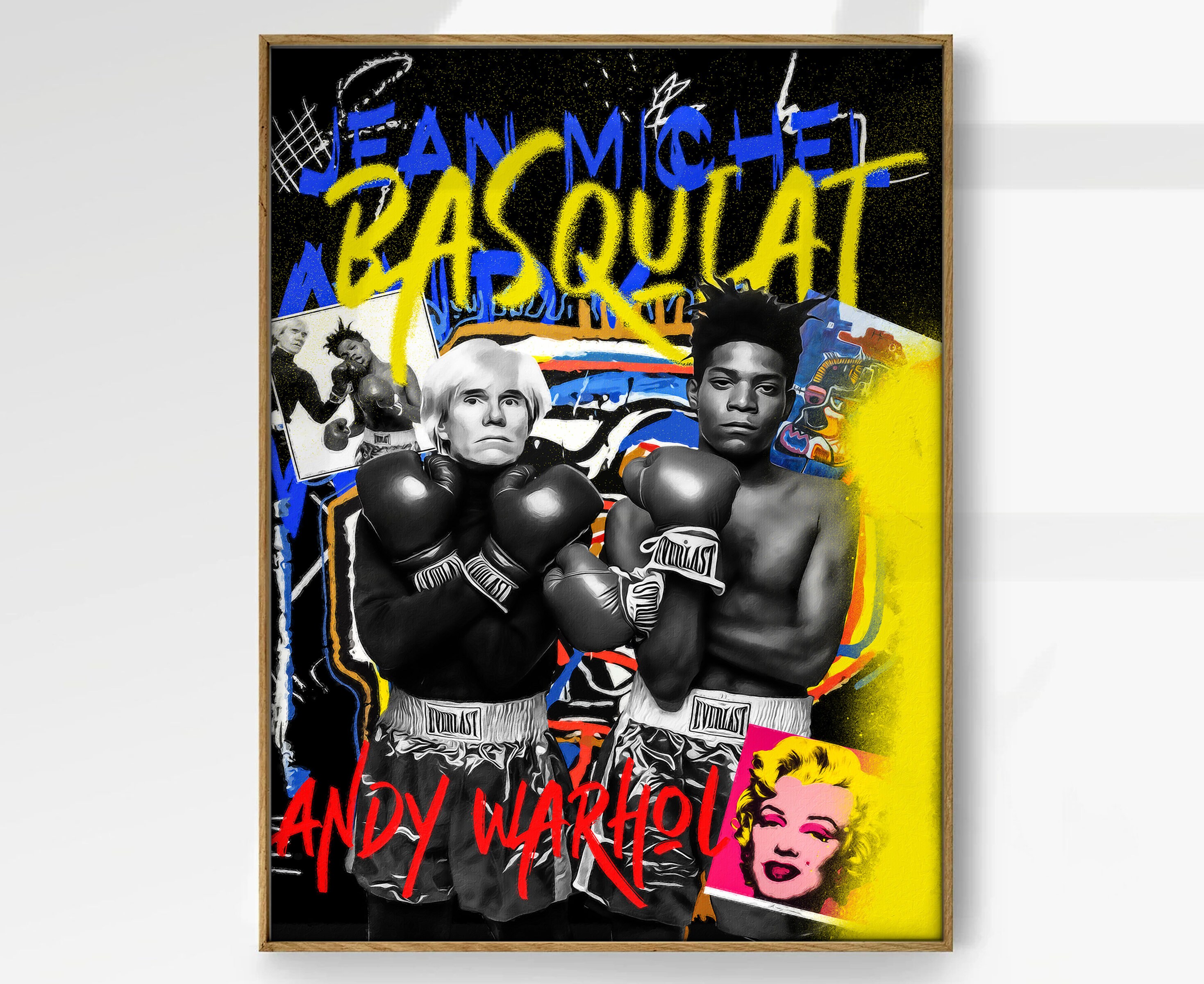 Warhol Basquiat Boxing Poster Jean-michel Giclée Print image