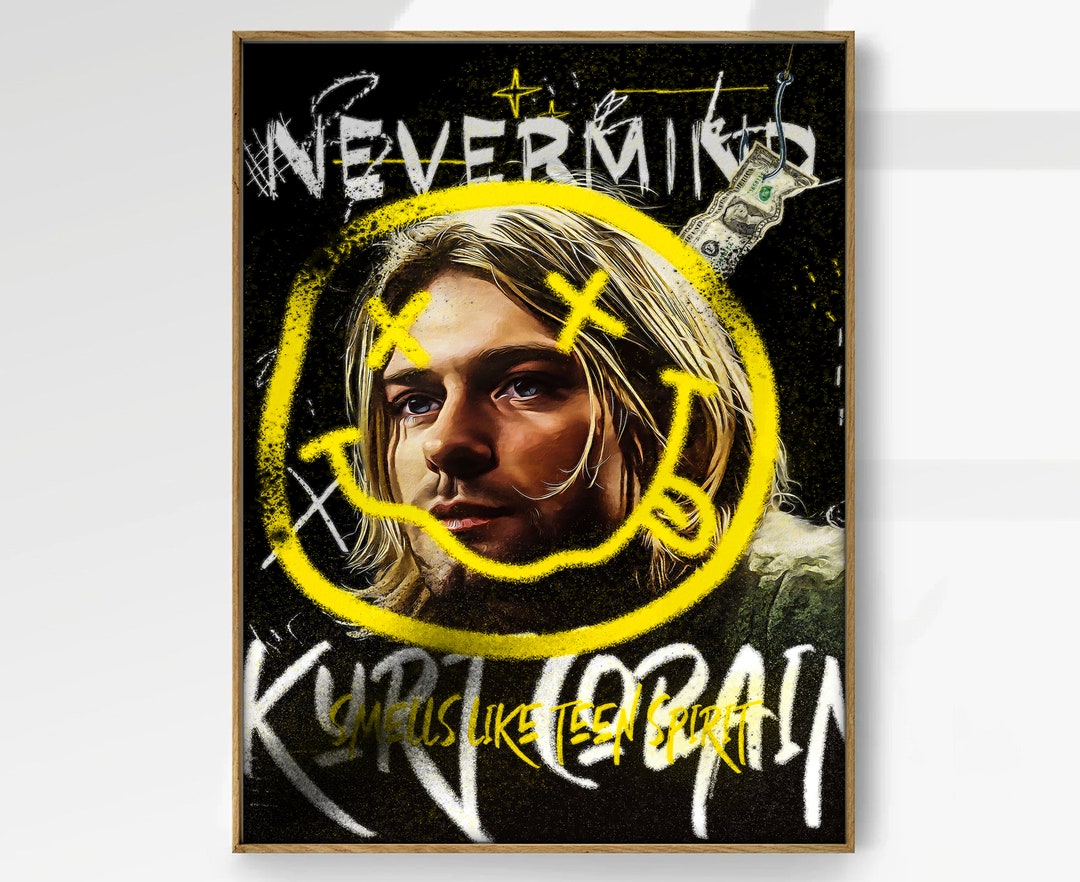 Kurt Cobain Print Nirvana Poster Music Art Pop Art Retro - Etsy
