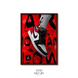 Air Jordan Poster, Nike Print, Travis Scott Wall Art, Sneaker Art ...