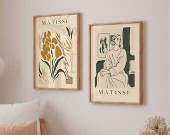 Henri Matisse Print Set: Abstrakte Kunst Poster (Digitaler Download)