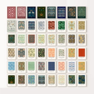 50 William Morris Prints, William Morris Digital Print Set, William Morris Printable, William Morris Poster, William Morris Prints Digital