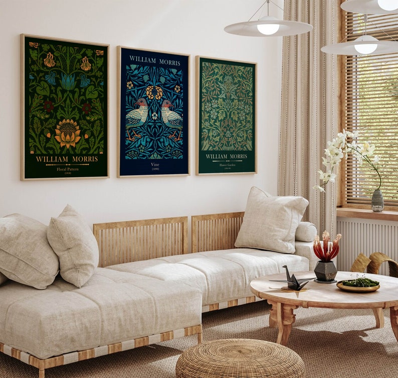William Morris Printable Wall Art Set, Morris Print Set of 6, Art ...