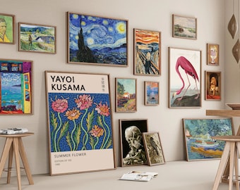Vintage Art Prints MEGA Bundle: Eclectic Gallery Wall Set (Digital Download)
